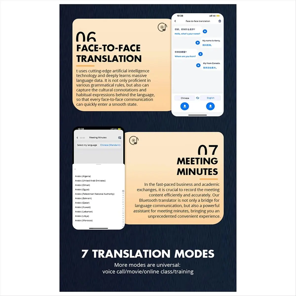 goodDT AI Translator Magnetic 138 Languages Smart Translator Simultaneous Interpretation Voice Call Text Photo Video Translator