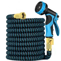 Expandable Garden Magic Hose Flexible Garden Water Hose High Pressure For Car Hose Pipe Plastic Hoses To Watering With Spray Gun