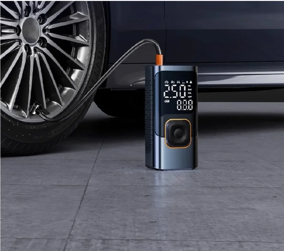 Car mounted inflation pump tire pressure measurement air pump electric bicycle portable air pump