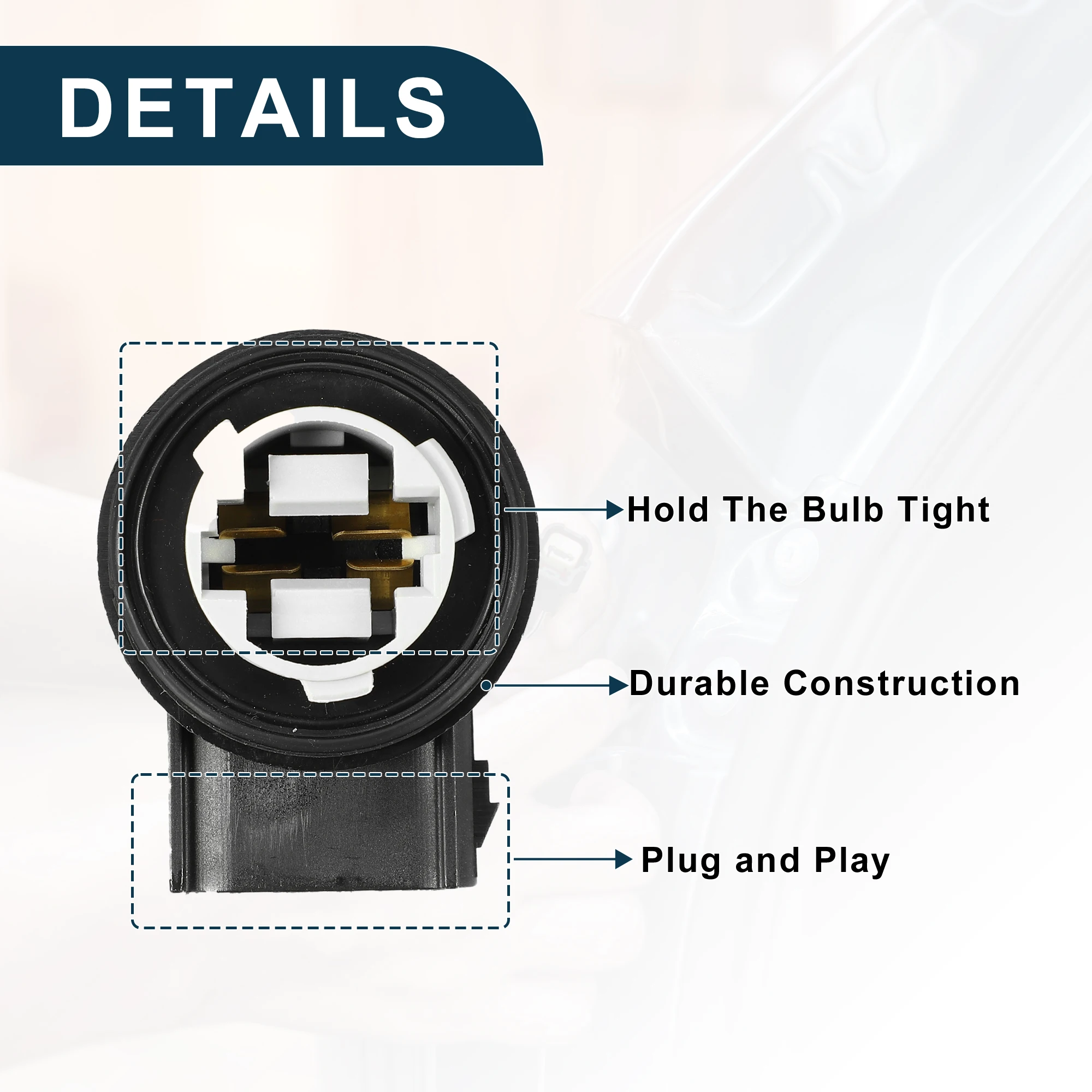 

X Autohaux розетка указателя поворота для Ford F-250 Super Duty, 3 контакта, стабильный No 2U5Z13411BB | Основание держателя поворотника лампы