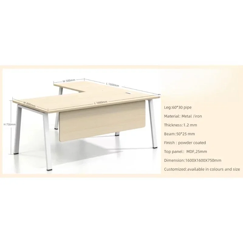 Executive desk Executive office furniture set Modular desk Executive computer desk Modern office L-shaped table