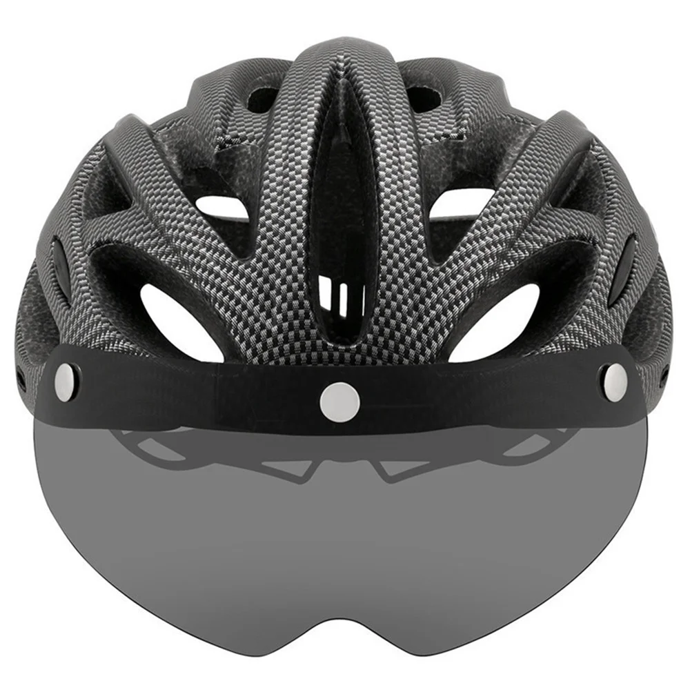 230gCAIRBULL Casco ultraleggero Casco da montagna da strada modellato integralmente con visiera rimovibile Occhiali Casco fanale posteriore per bici