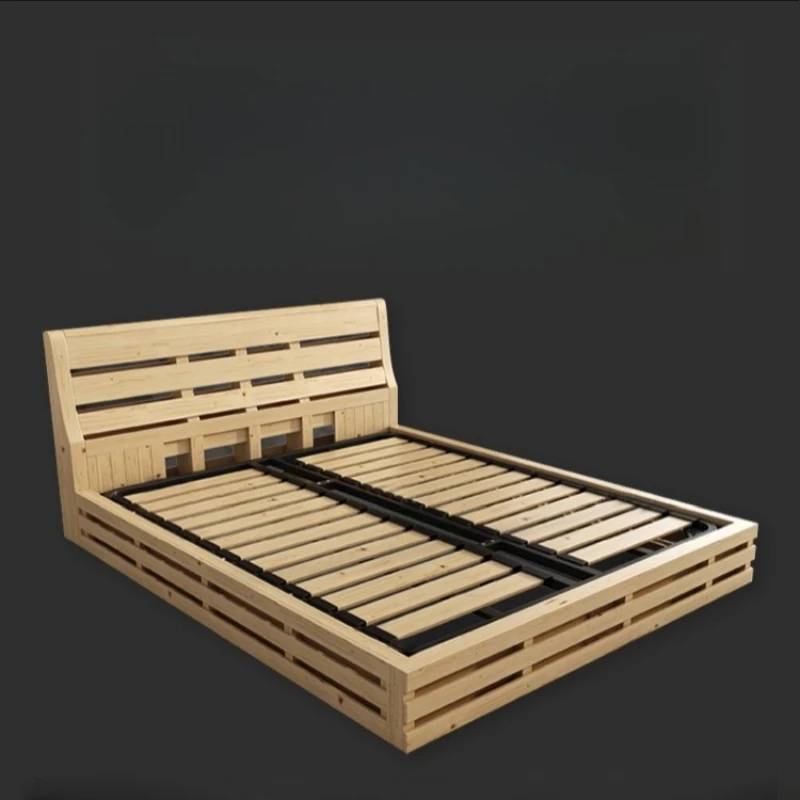 Rustic Mattress Double Bed Base Luxury Luxury Mattress Double Bed Metal Frame Camas Matrimoniales Bedroom Furniture Set