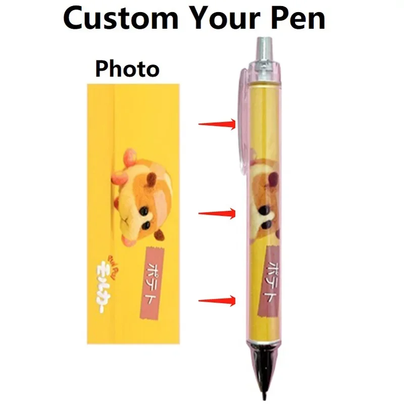 Customized Photo Ballpoint Pen Cute Wedding Birthday Gift Gel Pens School Office Private order Signature Pen Christmas gift