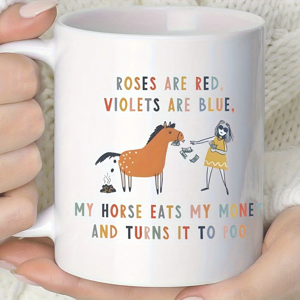 

Забавная кружка Horse Lover — новинка «My Horse Eats My Money» с дизайном Horse & Owner — керамическая кофейная чашка, которую можно мыть в посудомоечной машине, подарок