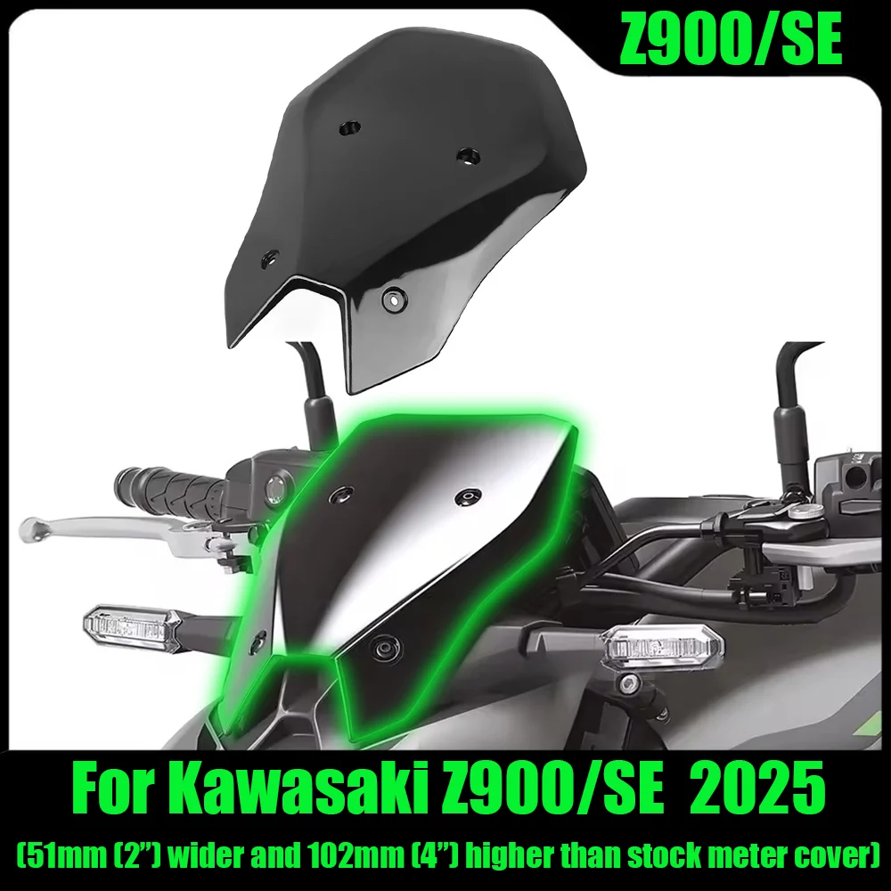 

Z900SE новый для Kawasaki Z900 Z 900 SE 2025 усовершенствованный ветрозащитный щит для мотоцикла, путешествия, ветрозащитный щит для инструментов, солнцезащитный козырек