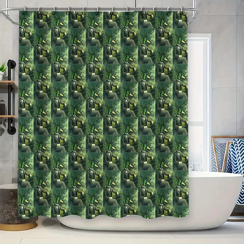 

Bohemian Shower Curtain Tropical Plants Nature Scenic Bathroom Decor Waterproof Fabric Liner Vintage Farmhouse Style Modern Wall