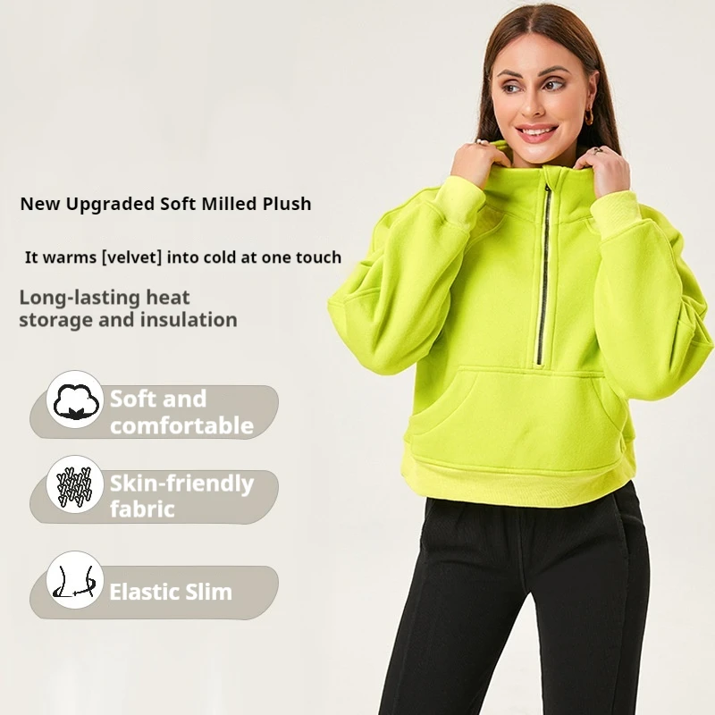 

Long Sleeve Workout Top Women's Jackets Sweatshirt With Zipper Yoga Clothes Gym Clothes Woman Sweatshirts Waterproof Windbreaker