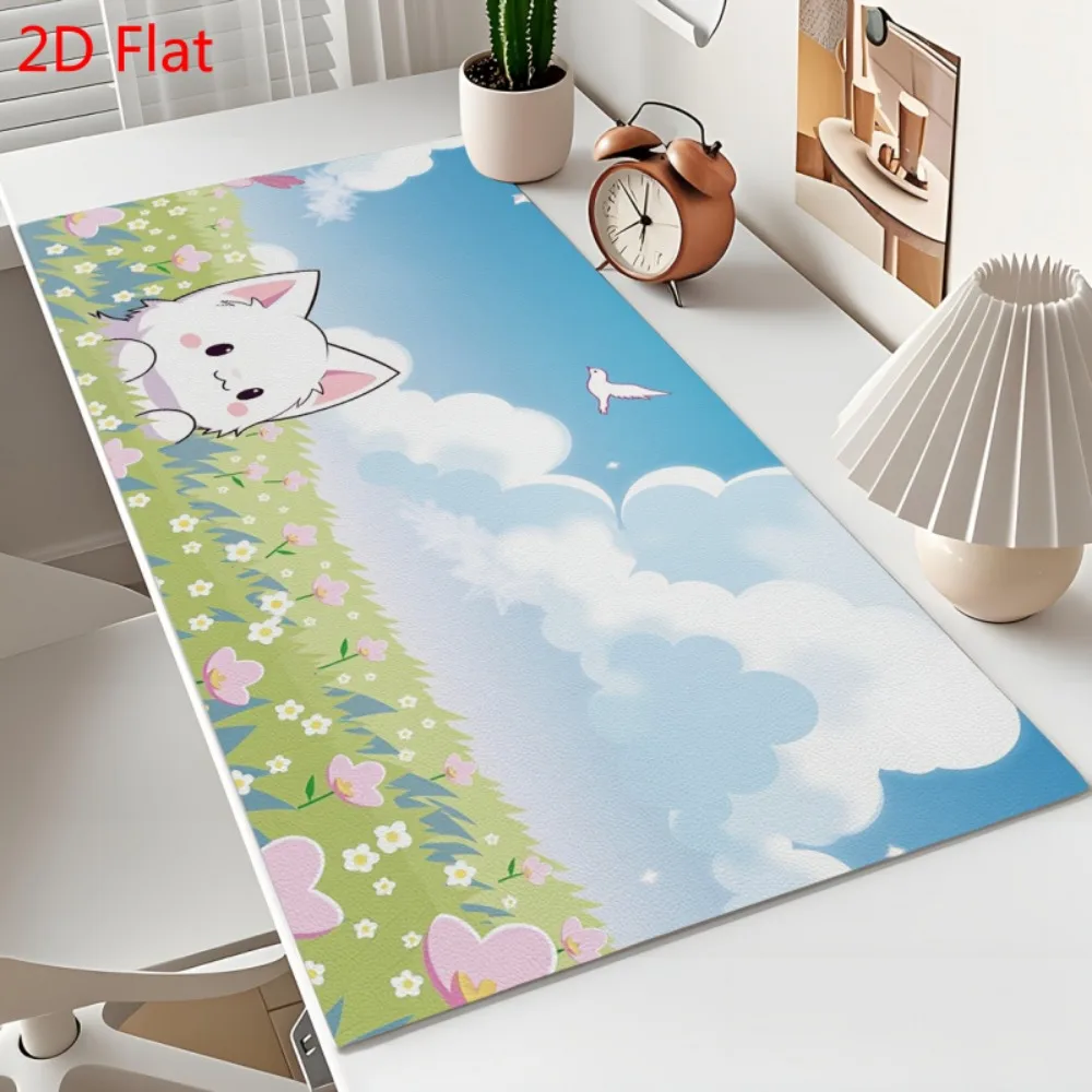 Décoration de bureau - Tapis de bureau X Milk Candy Cat, organiseurs de bureau et plateaux, tapis de souris, alfombrillas gaming