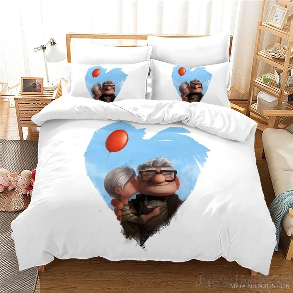 3d impresso up disney filme dos desenhos animados amor criança conjunto capa de edredão hd consolador capa roupas para crianças conjuntos cama decoração do quarto