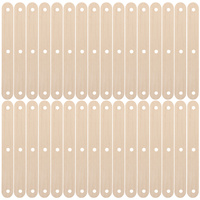 50Pcs Blank Wooden Popsicle Sticks Natural Craft Wood Sticks for DIY Ice Pops Ice Cream Wax Applicator Tongue Depressors