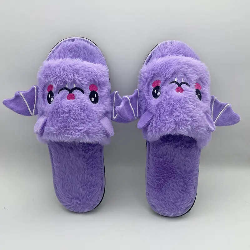 TreasuringU Halloween Kawaii Bat Plush Toys with Slippers Cute Plushie Dolls Cartoon Funny Ghost Toys Kids Birthday Gift - Image 2