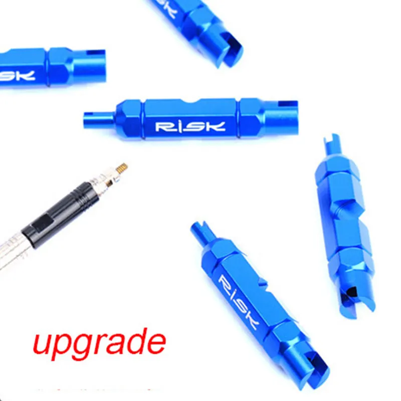 RISK Bicycle Schrader Presta Valve Core Installation Removal Tool Bike Presta Extension Rod Presta Valve Nut Removal Tools RL301