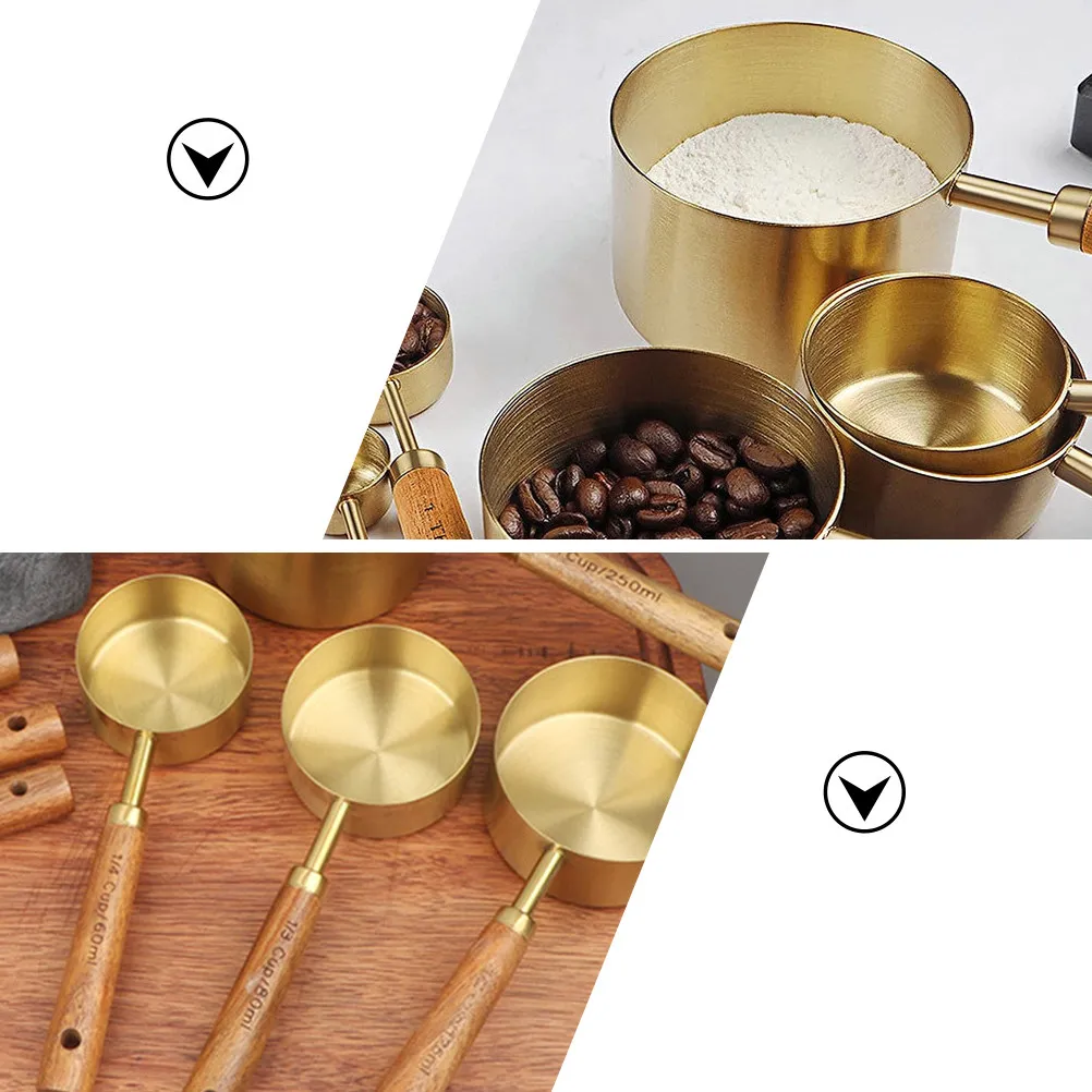 4Pcs Metal Measuring Spoons Stainless Steel Small Set Ergonomic Handle Accurate Scale for Coffee Beans Sugar Tea Powder Kitchen
