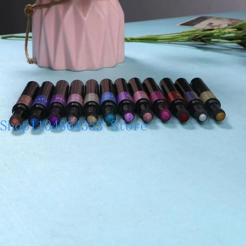 Luftkissen-Pulverstift, 12 Farben, Spiegeleffekt, Kunstharzgusswerkzeuge für DIY-Harz, Kunsthandwerk, Dekoration, Nagelkunst-Design