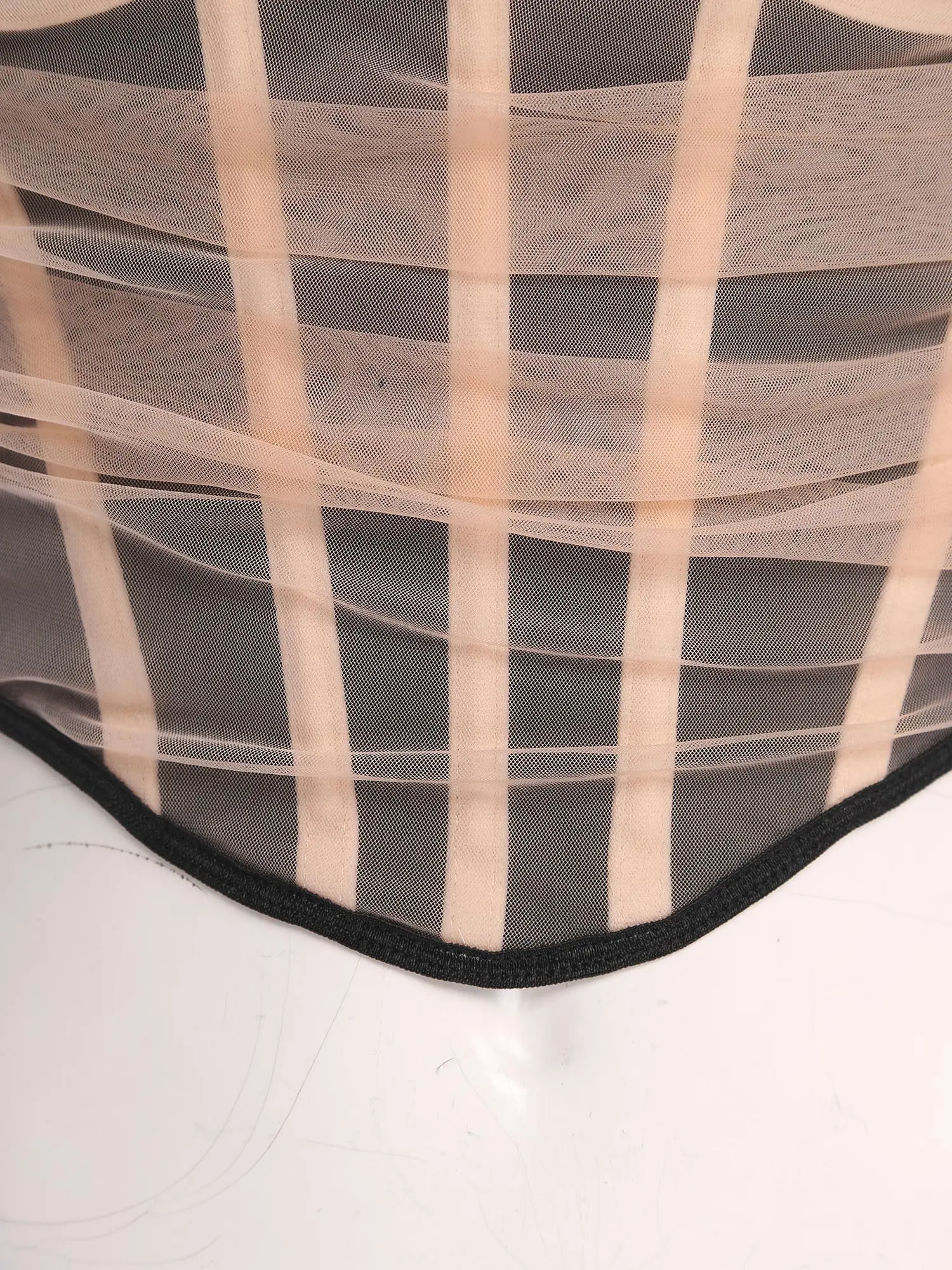 女性ヴィンテージスパゲッティストラップノースリーブ非対称裾オーバーバストコルセットビスチェチュールシェイプウェアトップスベストパーティークラブ用