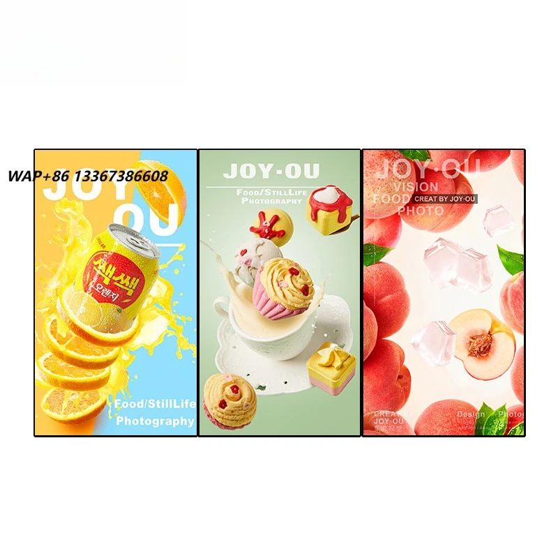 High Brightness Digital Signage Menu LCD Screen Shop Window Display Rear Mount Advertising  Media Player