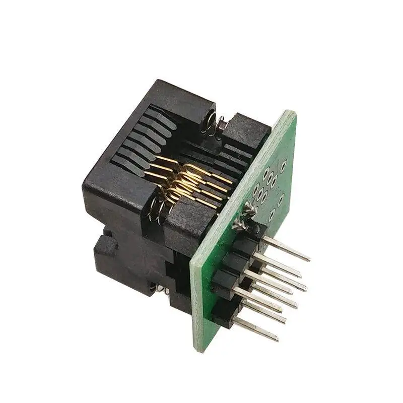 5PCS Wide-Body SOP8 to DIP8 Programming Socket, Spring-Loaded SMD Programming Adapter/Head