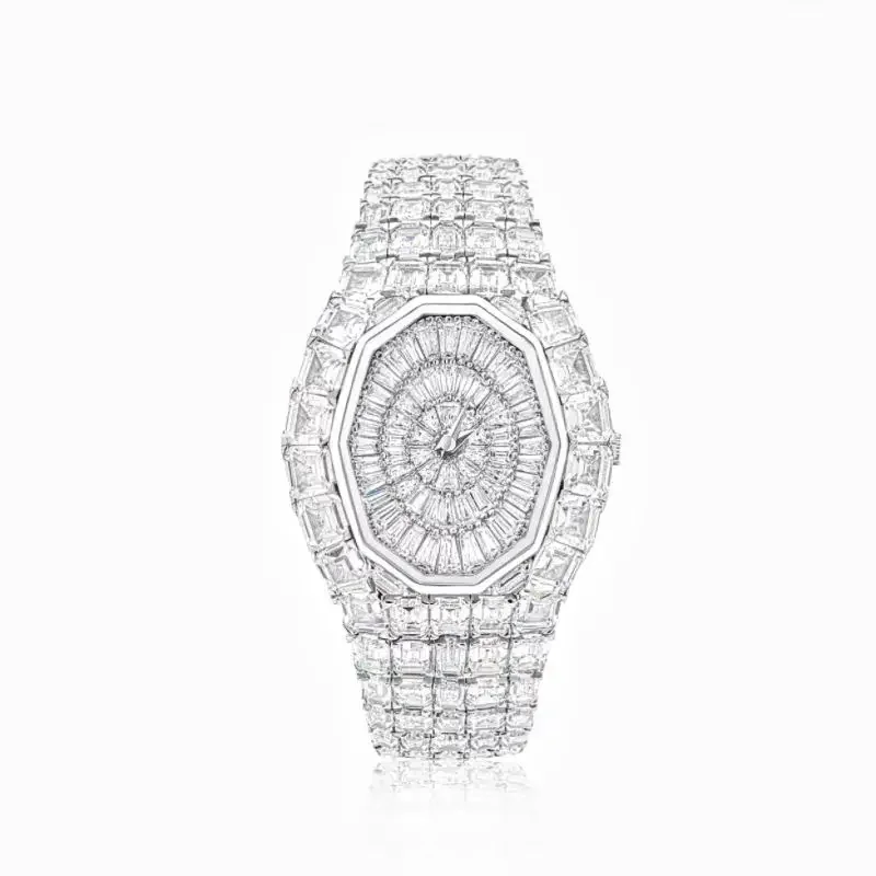 ZOCA Luxury Replica Full Diamond Watch for Woman Quartz Watches for Wrist