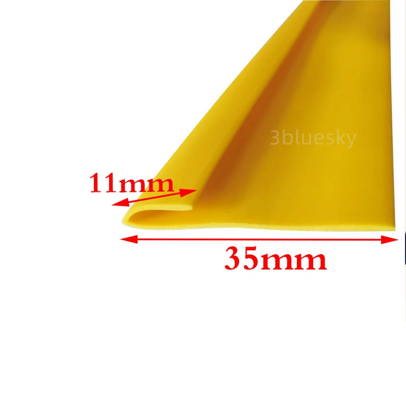 Custom Rubber L Strip Angle Corner Protecor Edge Encloser Shield Collision Avoidance Gasket 11x35mm Yellow