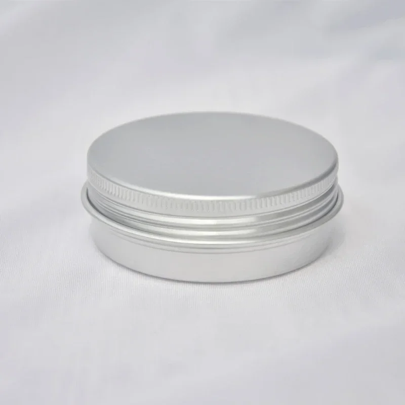 5/10/15/20/30/50/100/150/200g Empty Aluminum Box Lids Silvery Tin Cans Round Metal Ceam Jar Cosmetic Containers Silvery Round