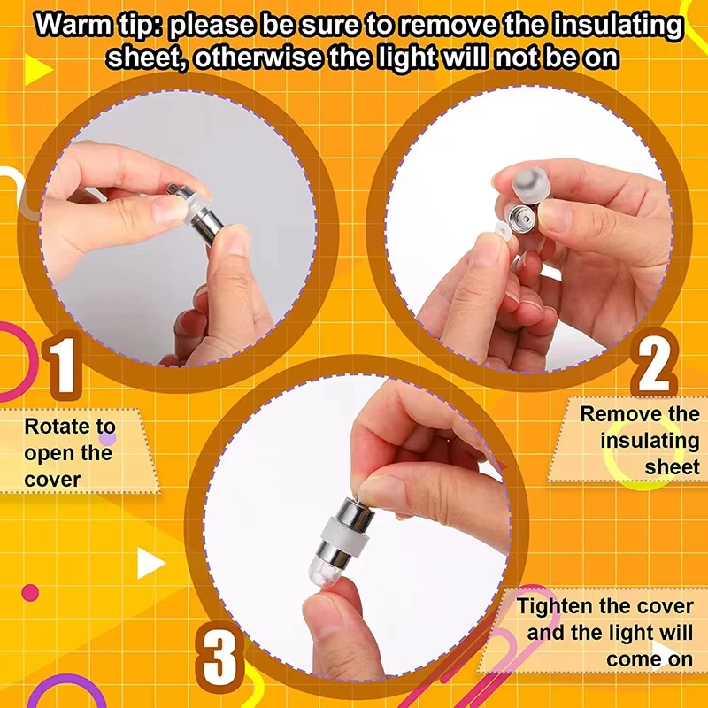 6 قطعة نموذج مصباح Led مصغر مقاوم للماء ألعاب إضاءة لاسلكية لصنع بالونات بيت الدمى ديكور الحفلات حرف يدوية