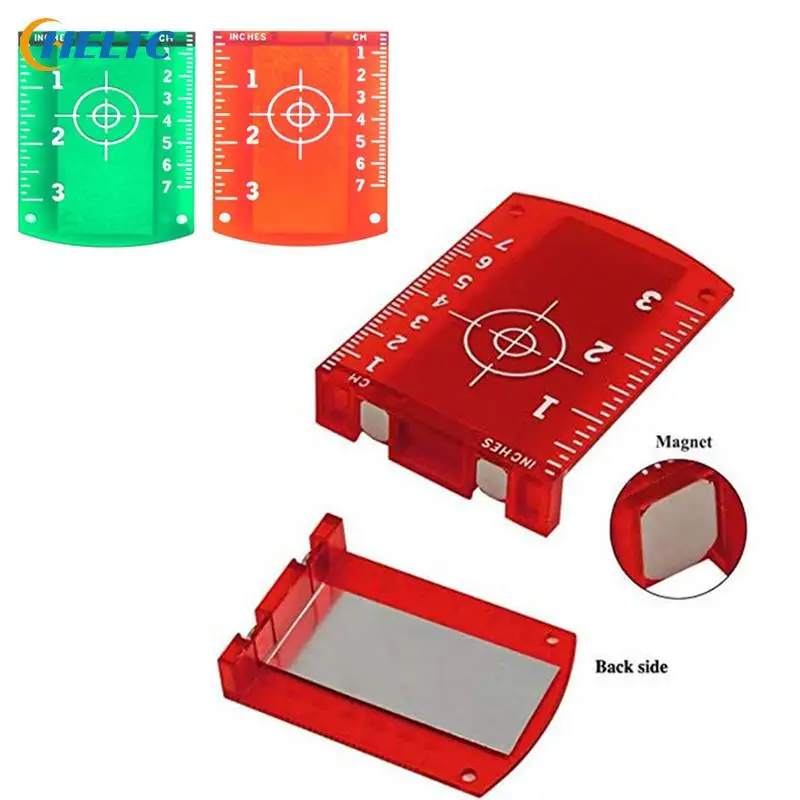 1pc Target Plate Lase Target Card Plate 10cmx7cm For Green Red Lase Level For Line Lasers Reflective Magnetic Plate Laser Target