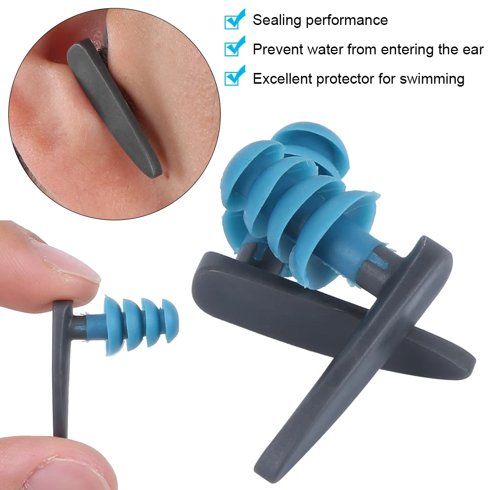 2Pcs Diving Elastic Soft Waterproof Earplug Professional Swimming Equipment Supplies Earplug Swimming Earplug Waterproof Earplug