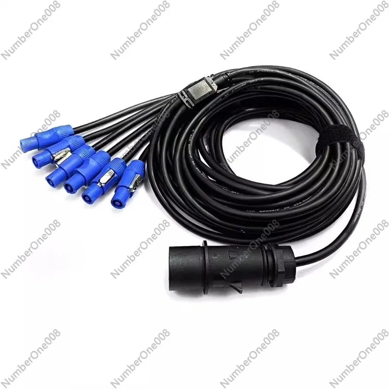 Stage Lighting One-to-Four Blue Power Supply Hand-in-Hand Power Cord