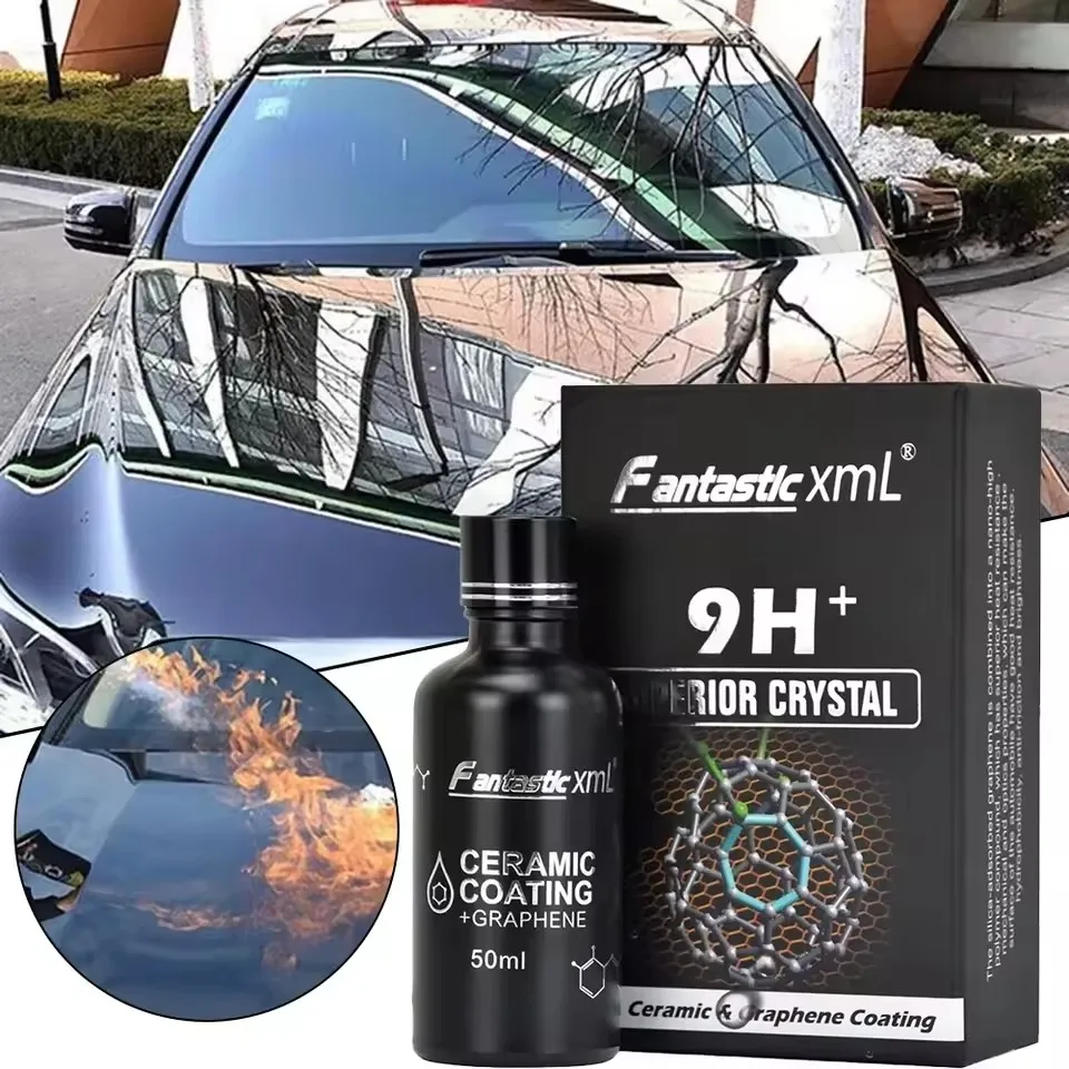 Recubrimiento para coches con protección cerámica NANO, 50ml, 9H, recubrimiento para coches con cerámica NANO, protección de pintura cerámica, resistencia a los arañazos