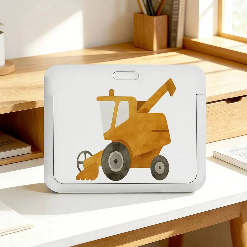 Classic Simplicity Cartoon Cars Art Creative card holder for students and buses unisex