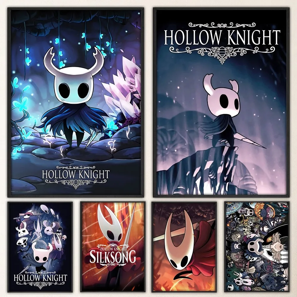 Hollow Knight Video Game Poster Prints Poster Wall Painting Bedroom Living Room Wall Bar Restaurant Sticker Small