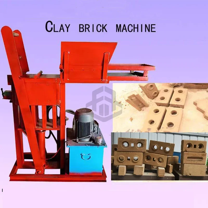 Diesel engine hydraulic clay interlocking brick machine power replaceable brick machine price