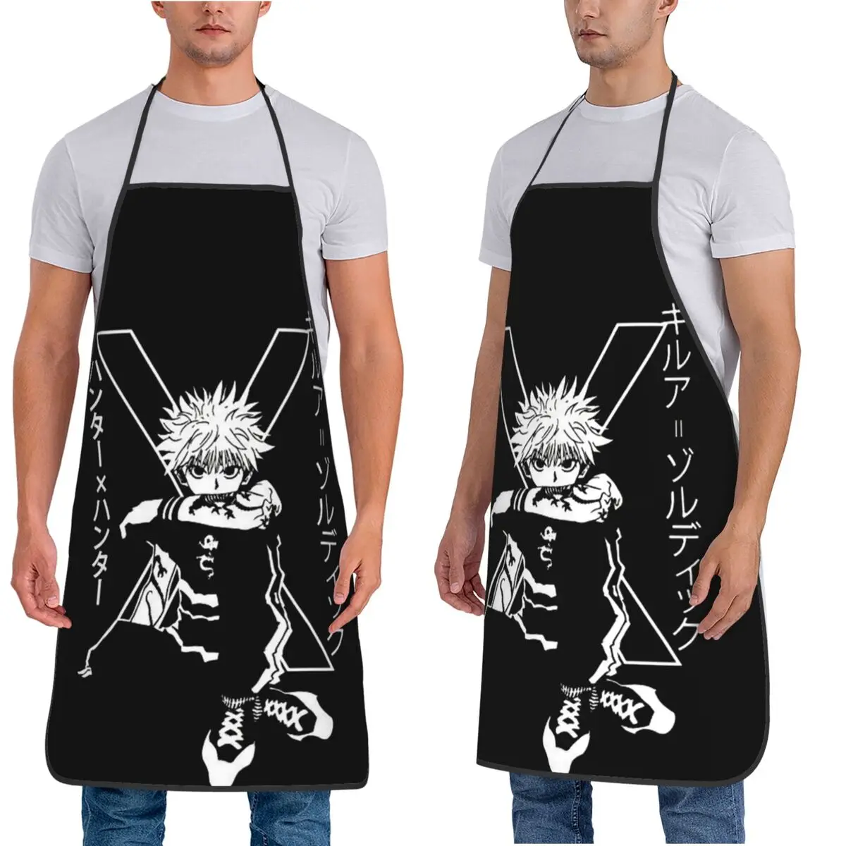 كيلوا زولديك أنيمي HXH هنتر X هنتر المئزر الشيف الطبخ المطبخ Tablier مريلة مقاومة للماء تنظيف المطبخ بينافور #2