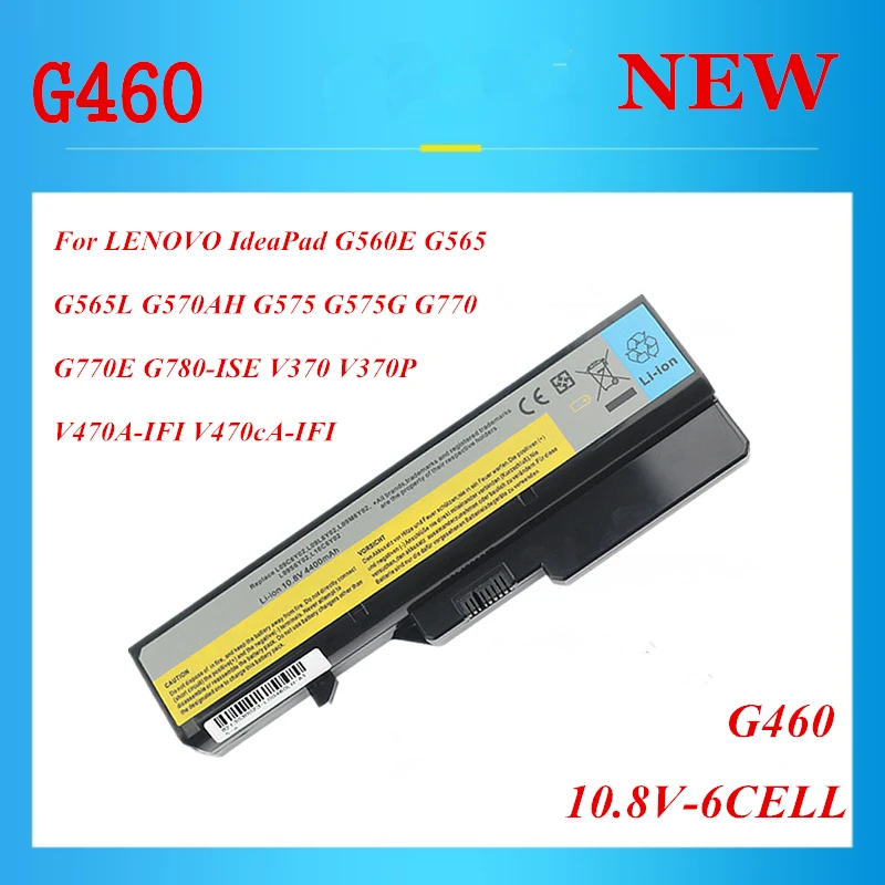 

G460 Laptop Battery for LENOVO IdeaPad G560E G565 G565L G570AH G575 G575G G770 G770E G780-ISE V370 V370P V470A-IFI V470cA-IFI