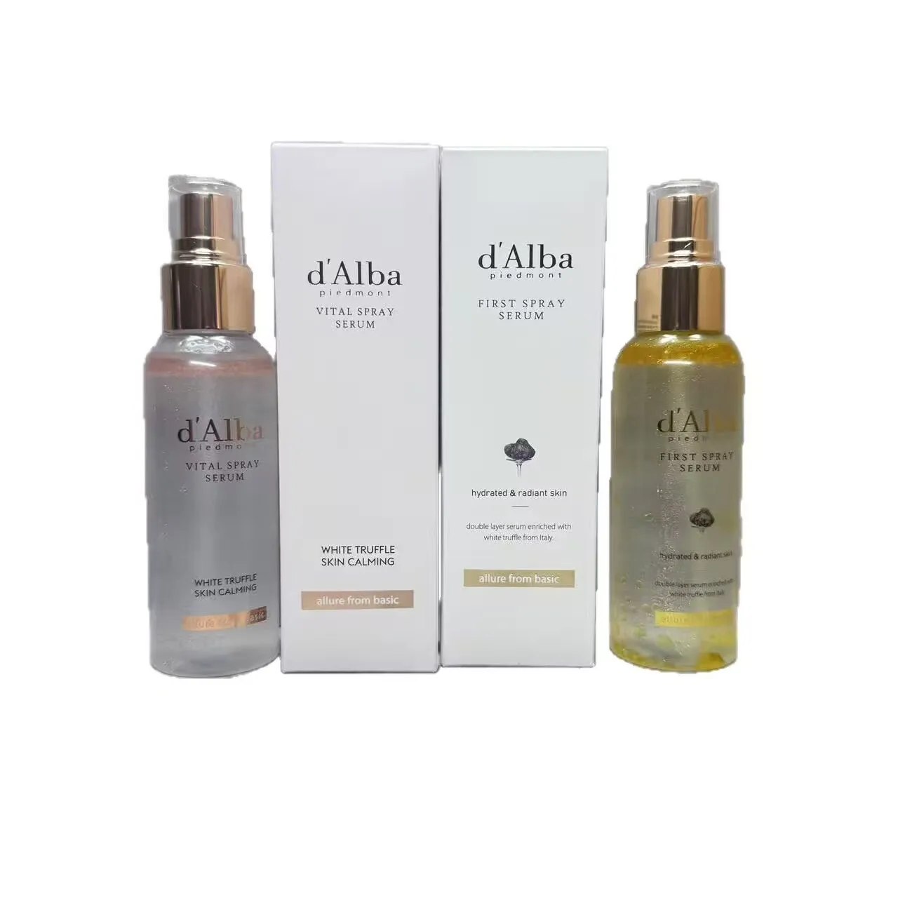 100ml Original White Truffle Skin Calming Serum Spray Lekki, odżywczy spray tonizujący D'Alba First Vital Spray Essence Spray do twarzy