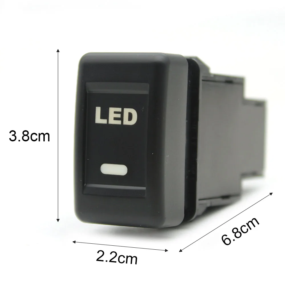 1PC LED DRL Light Packing Radar Power On Off Camera Rearview Mirror Heating Switch Button For Isuzu KV100 700P