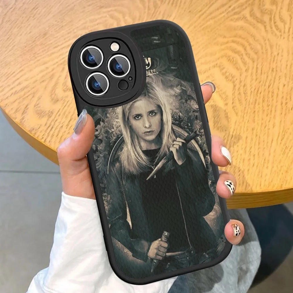 Buffy the Vampire Slayer Phone Case Hard Leather For iPhone 14 13 12 Mini 11 14 Pro Max Xs X Xr 7 8 Plus Fundas