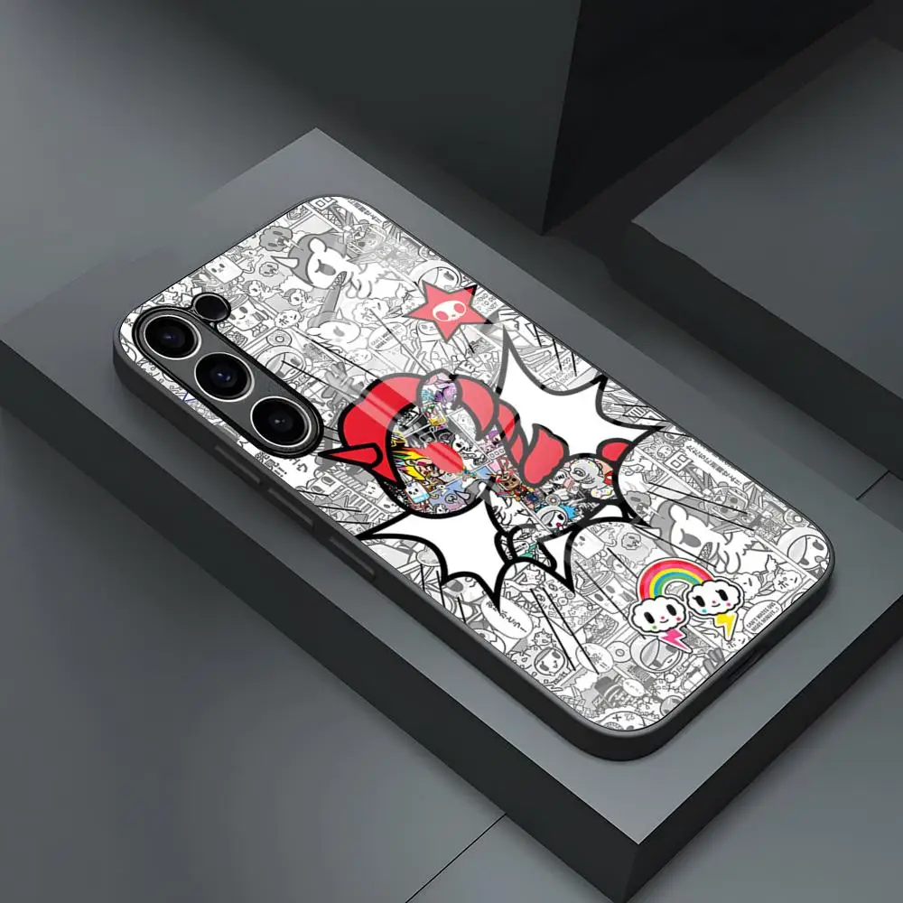 Japan Tokidokis Phone Case for S24 Ultra Samsung S23 S22 S20 Fe S21 Plus Galaxy A54 A34 A24 A53 M54 Note 20 Glass Cover image 4