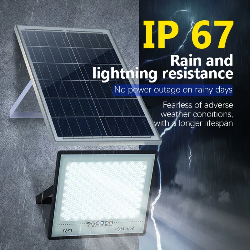 Reflectores LED solares para exteriores, luces solares impermeables IP67 para porche y jardín, iluminación de emergencia para interiores y exteriores, luces de pared