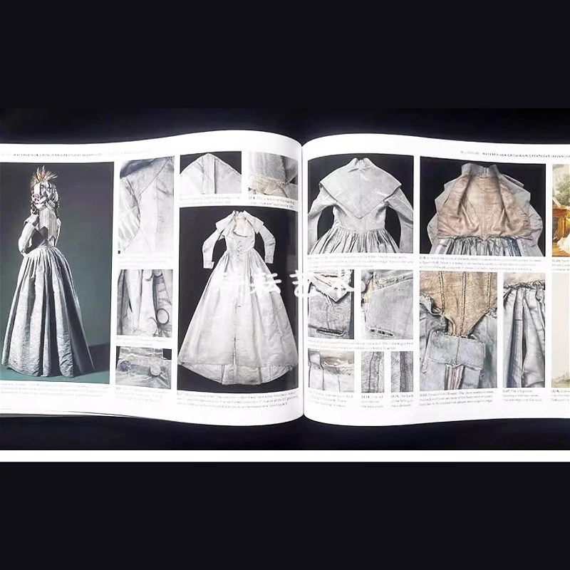 Wzory odzieżowe: Podręcznik do kroju i szycia, tom 1-6, europejskie suknie dworskie w stylu vintage, kroje i podłoża. — zdjęcie produktu 6