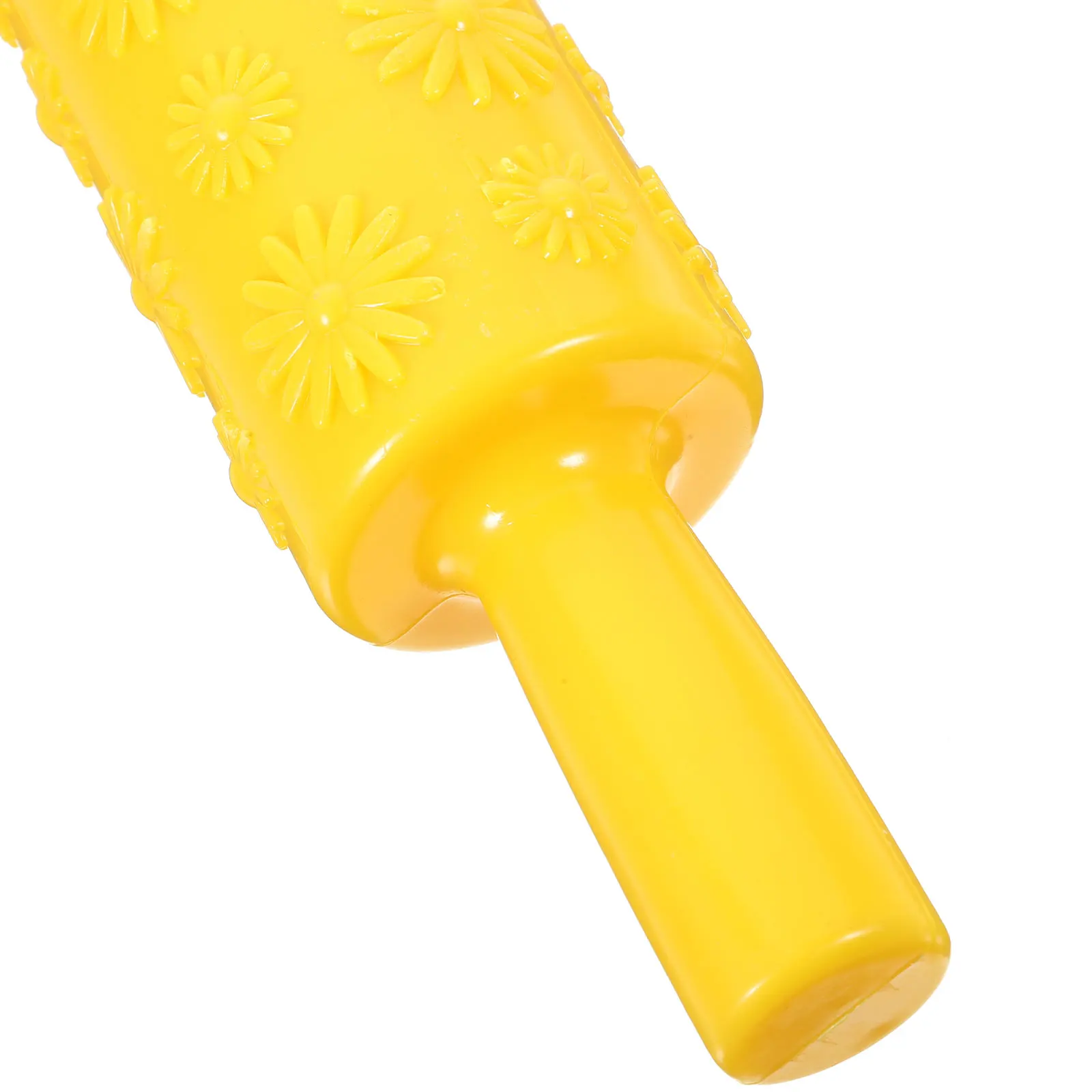 

Sunflower Embossed Fondant Rolling Pin Yellow Food Grade Plastic Cake Decorating Tool for Sugarpaste Marzipan Dough