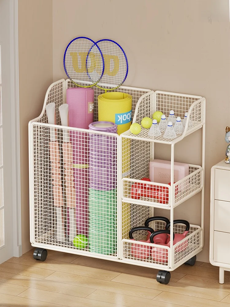 

Большой коврик для хранения Capaci для бадминтона Ra для йоги с колесами, спортивное оборудование, корзина для хранения осей из пенопласта, современный простой Sle