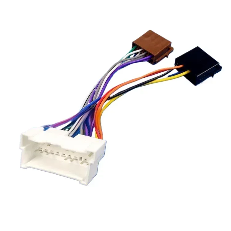 For Hyundai Santa Fe Sonata Accent  Elantra Getz Tucson for Kia Radio ISO Adapter Cable Plug Harness Connector