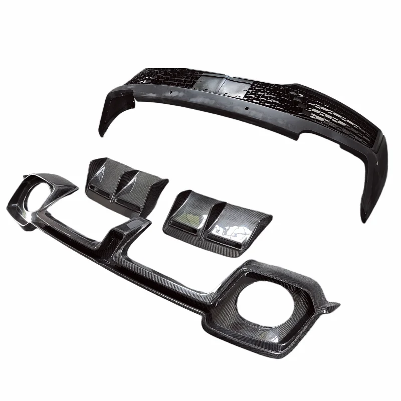 

High Quality Semi Carbon Fiber Old Model Modified New Rear Bumper Diffuser Is Used for Audi R8 Body Kit Panel Front Bumper