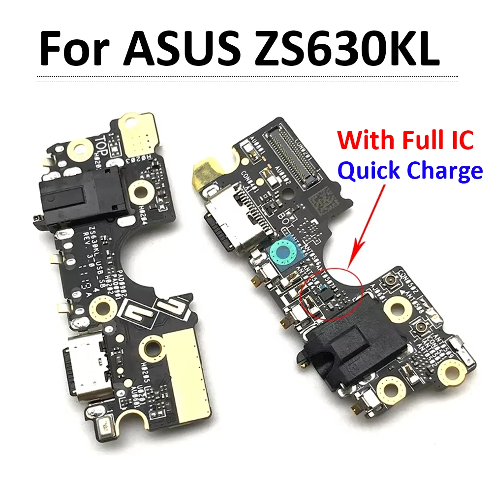 1Pcs Charger Board PCB Flex For ASUS ZenFone 6 2019 ZS630KL USB Port Connector Dock Charging Flex Cable