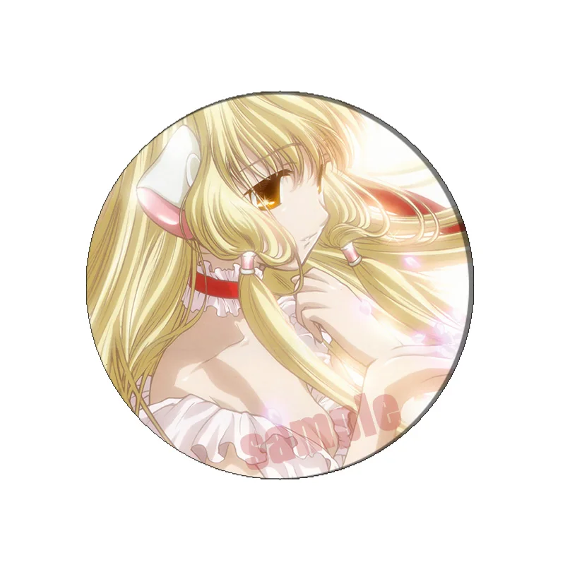 58mm Anime Chobits Brooch Pin Freya Cosplay Badge Accessories Chi Children\'s Clothes Backpack Decoration Gift