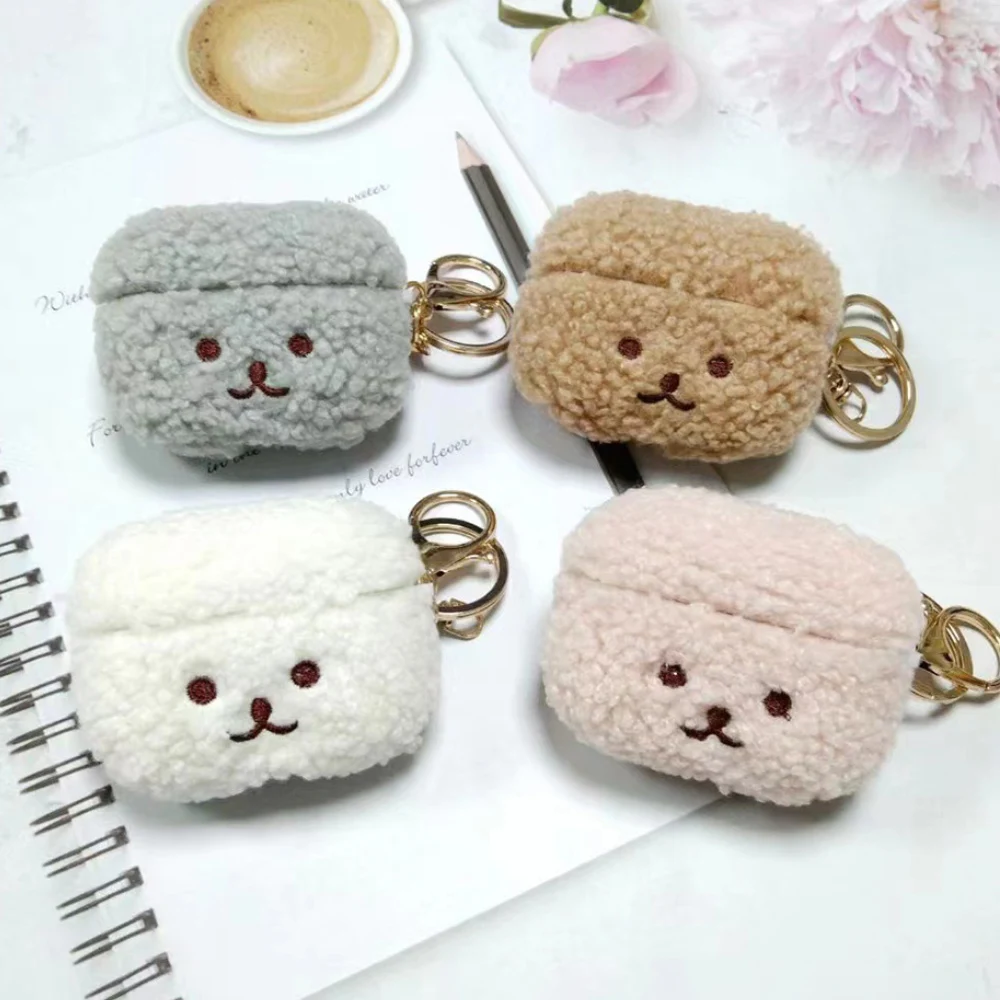 For Airpods Pro 2 2022 Case Cute Fluffy Dog Earphone Case Headphone Cover Headset Shell For Apple Air Pod 3 2 Pro 2nd Generation