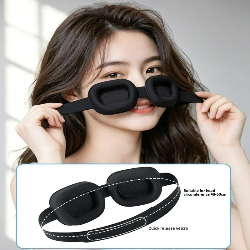Deep Light-Blocking Eye Mask, Opaque Sleep 3D Stereo Movable Eye Sockets, Unisex Sleeping Eye Mask Storage case included