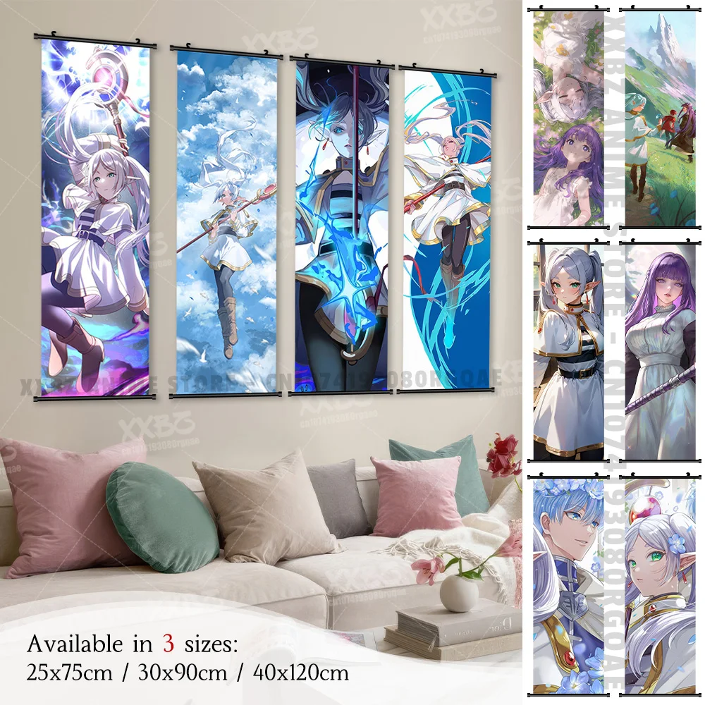

Fictional Universe Japanese Anime Frieren Home Decor Prints Wall Art Poster Canvas Scrolls Pictures Hanging Painting Living Room